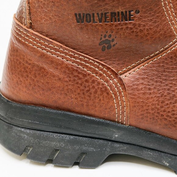 Wolverine Brown Leather Work Boots main image 5